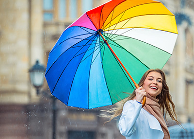colorful mood umbrella